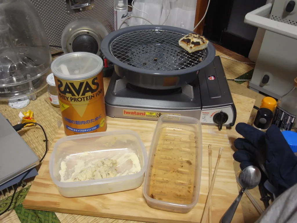 Batido de proteína en polvo preparado en casa